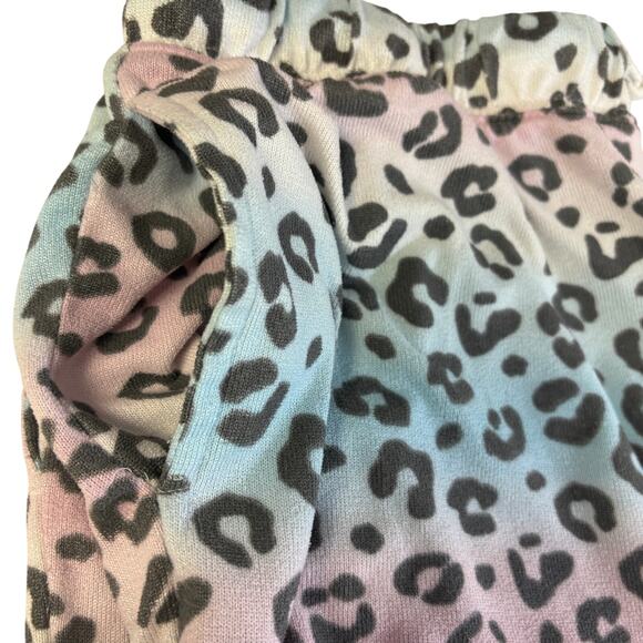 KIKIT 5114C Ombre Leopard Jogger Pajama Pants XL Brushed Knit - Picture 5 of 9